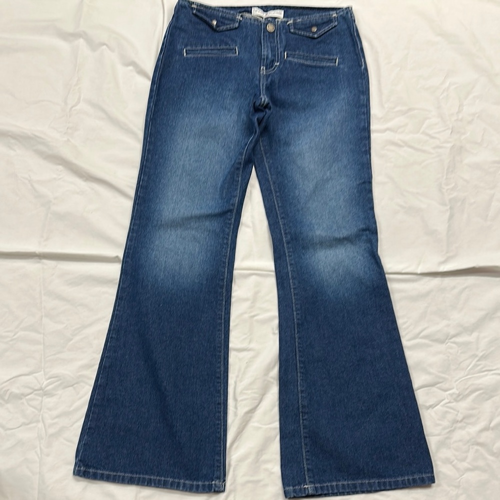 Tommy Hilfiger Blue Flare Wide Leg Jeans